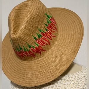 Red Hot Chili Pepper Handpainted Hat